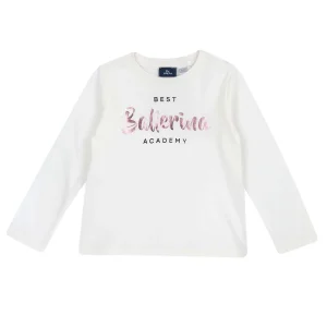 T-SHIRT MANICA LUNGA CHICCO BAMBINA BIANCO