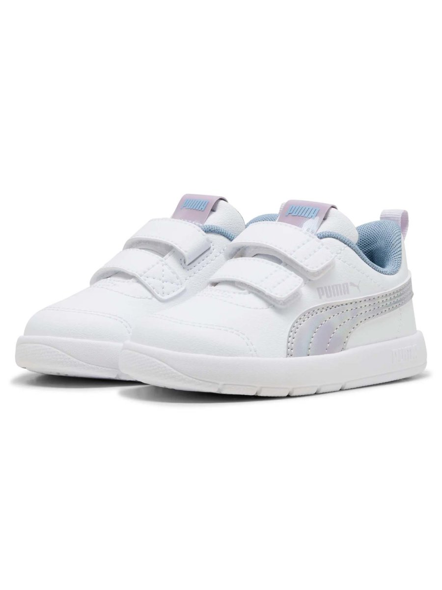 SNEAKERS COURTFLEX V3 PUMA BIANCO ARGENTO - immagine 3