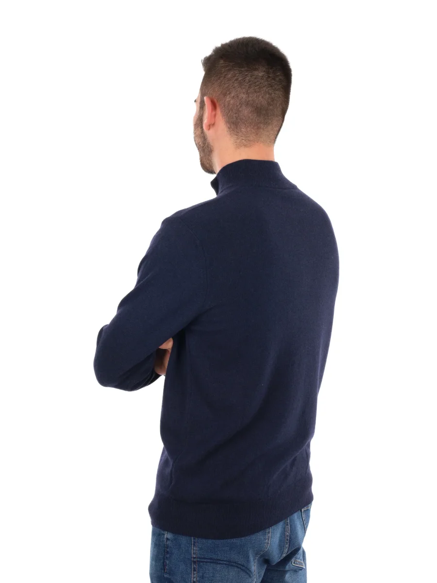 MAGLIA MEZZA ZIP FB UOMO BLU - immagine 5