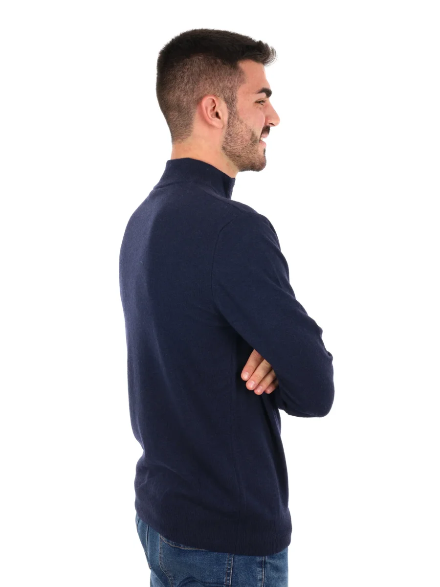 MAGLIA MEZZA ZIP FB UOMO BLU - immagine 8