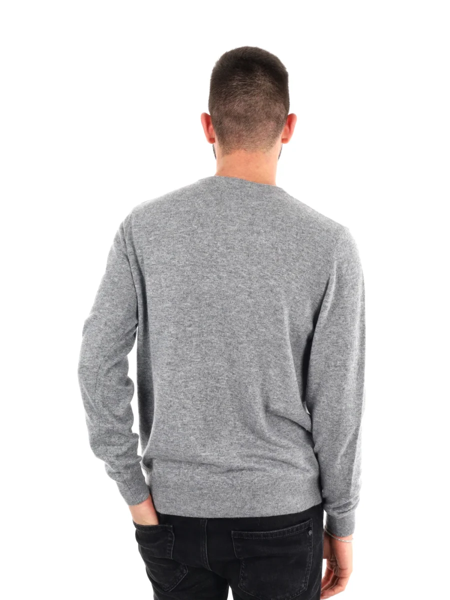 MAGLIA GIROCOLLO FB DA UOMO GRIGIO - immagine 5