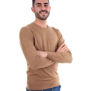 MAGLIA GIROCOLLO GIANNI LUPO DA UOMO BISCOTTO