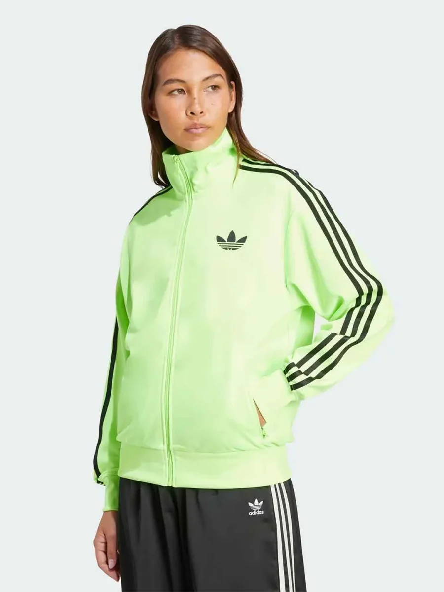 Adidas Adicolor felpa verde con zip - immagine 2