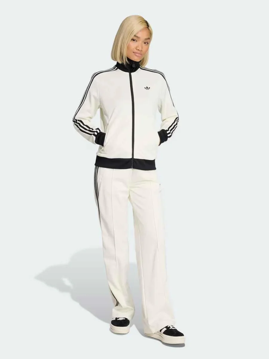 Adidas felpa bianco con logo nero - immagine 3
