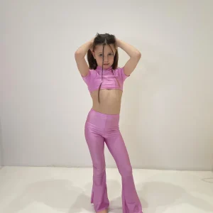 Island Coco leggings kids rosa a zampa