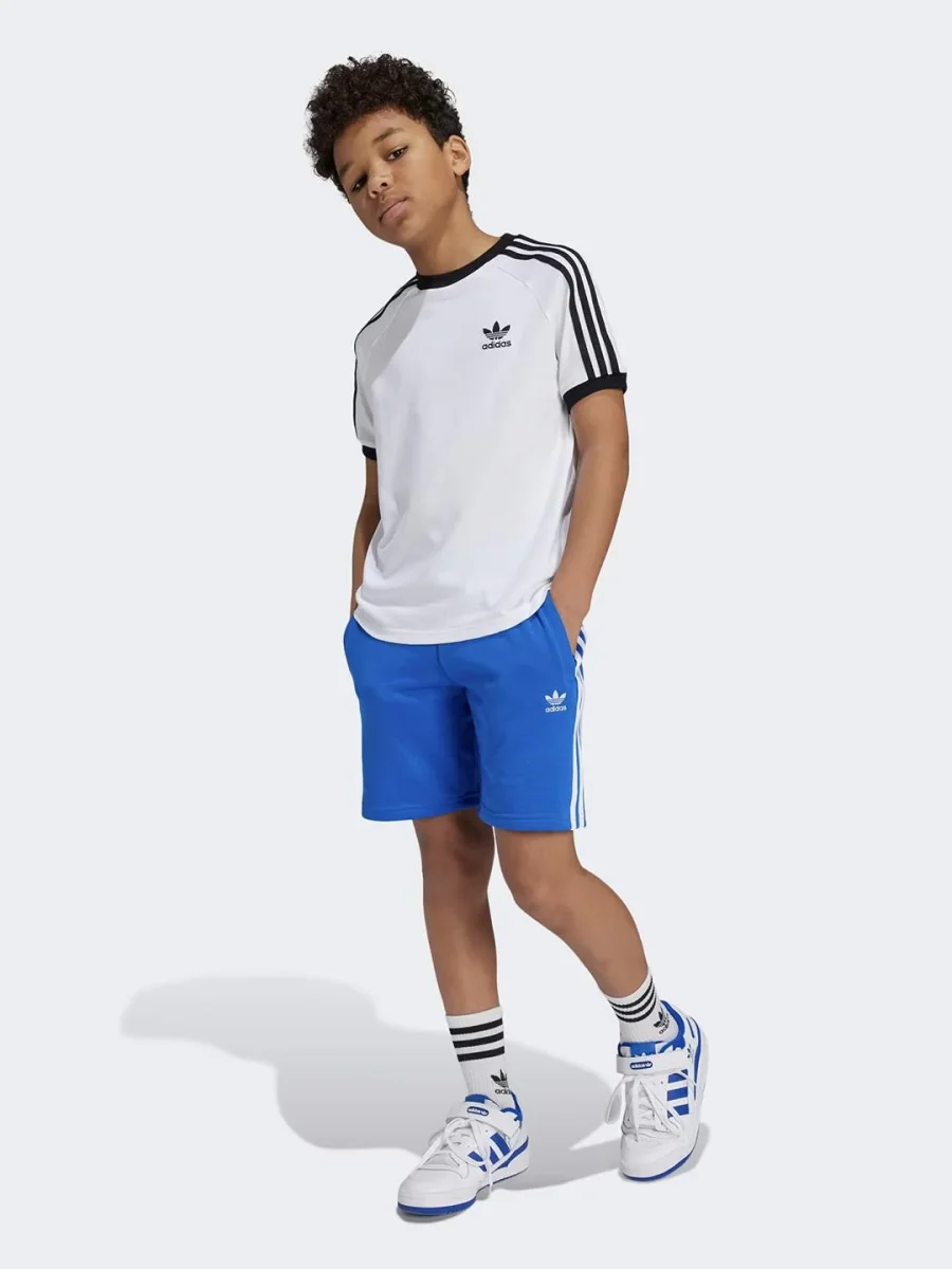 Adidas Adicolor t-shirt kids bianco e nero - immagine 5