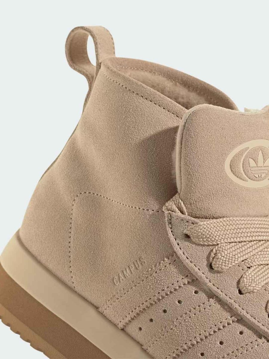 Adidas Campus 00s sneakers beige a stivaletto con pelliccia - immagine 5