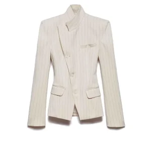 Aniye By Miriam giacca panna gessato