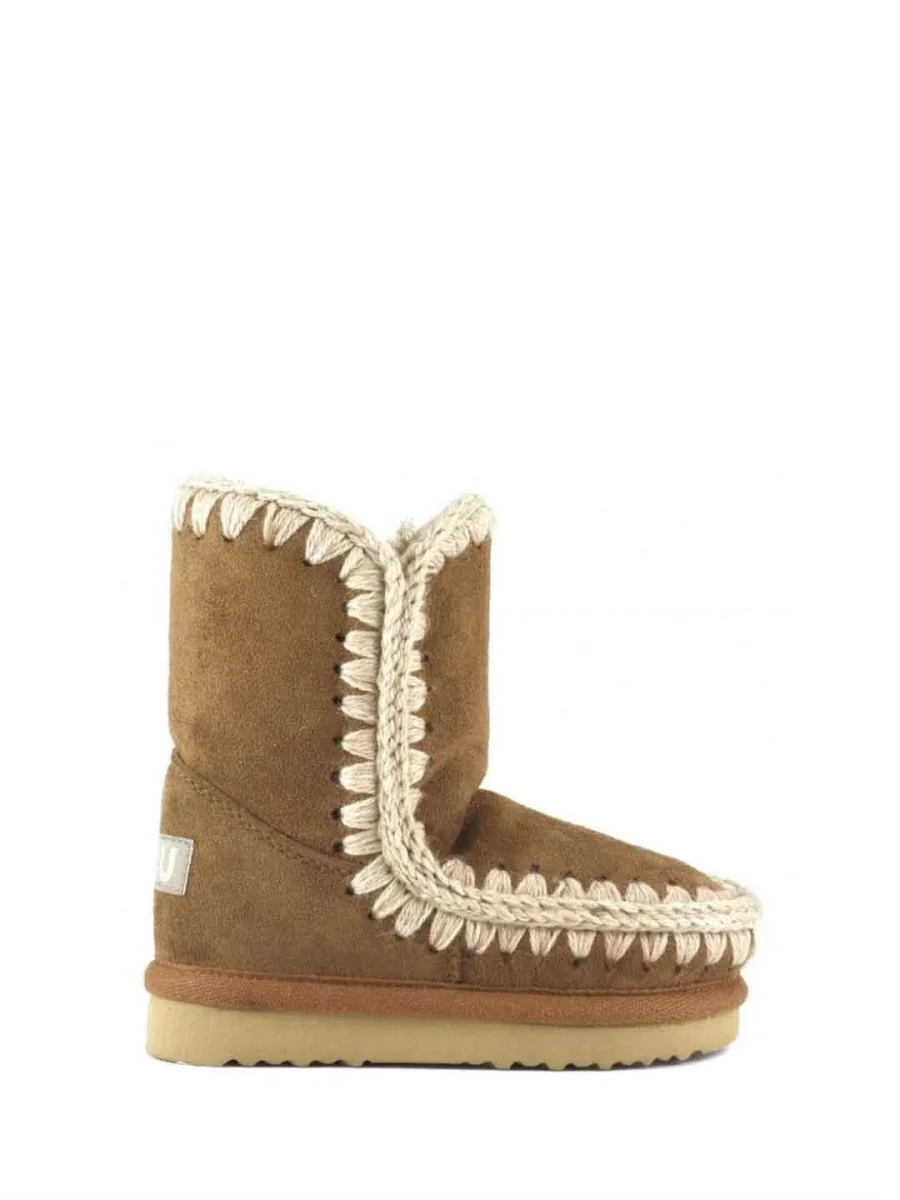 Mou Eskimo stivali kids beige in suede - immagine 2