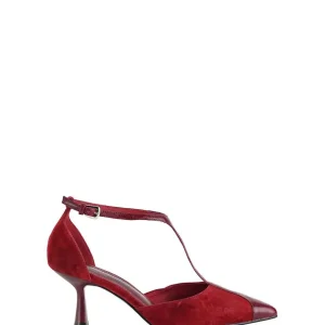 Bibi Lou Canna Pumps decolletè rosso con punta in pelle