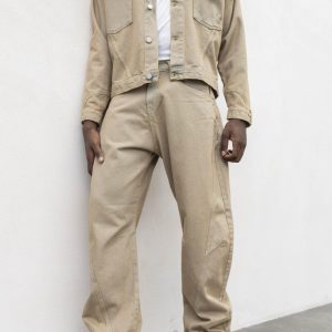 Present Day coordinato beige in denim
