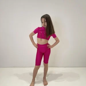 Island Coco leggings kids fucsia ciclista