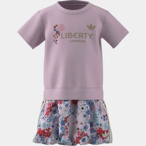 Adidas abito kids rosa a fiori
