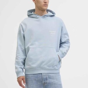 Jack & Jones felpa azzurro con cappuccio