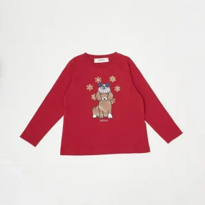 Vicolo kids maglia rossa con stampa
